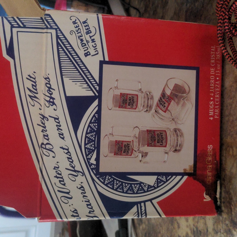 Vintage Bud Light - 4 piece set.